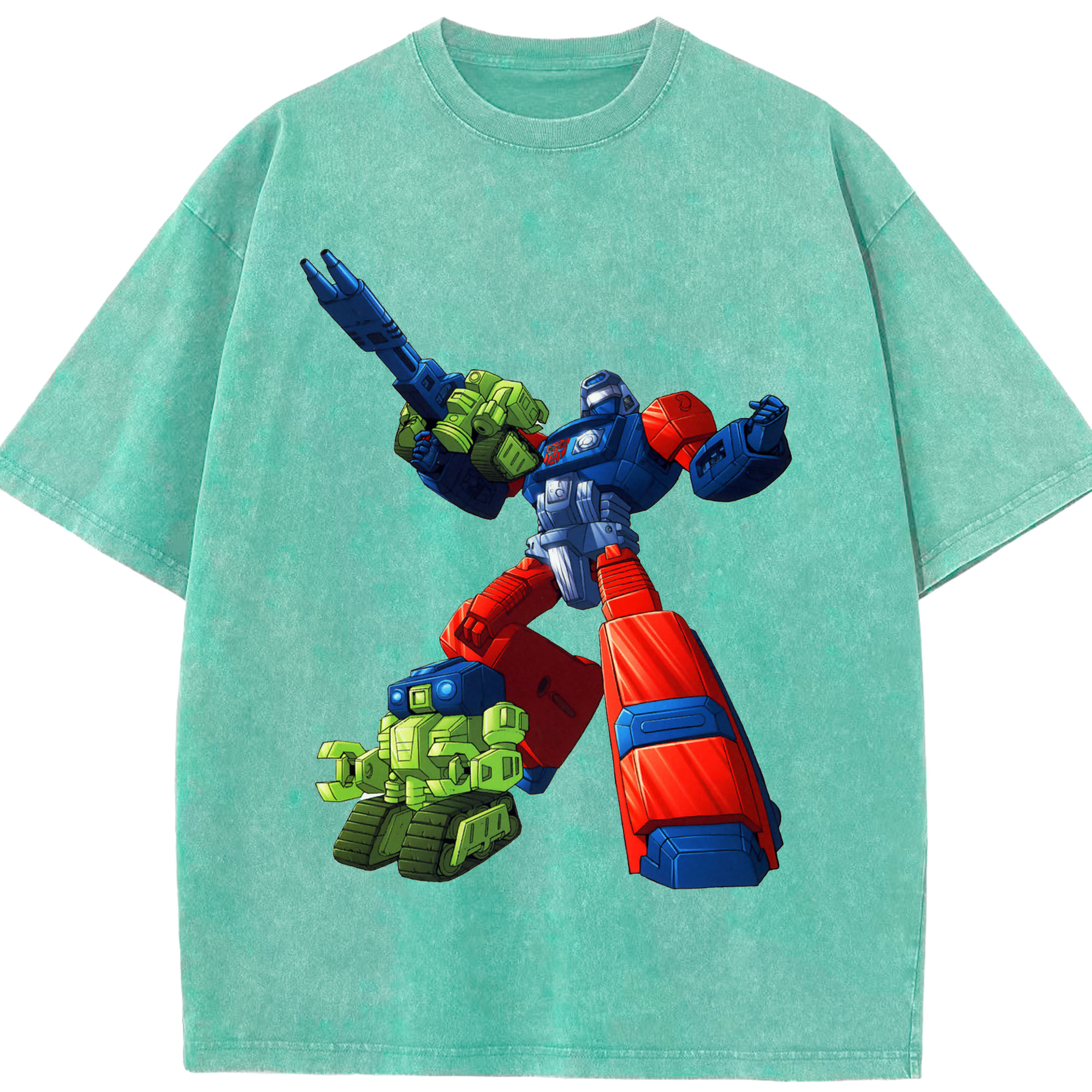 （画像用）  綿100% ヴィンテージ風 半袖Tシャツ（フロントプリント）